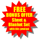 Limited Offer - FREE Sheet & Blanket Set with this product