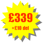 Total cost �339 + delivery �10 = �349 including VAT. You can add as many additional accessories as you like the maximum delivery cost is �10