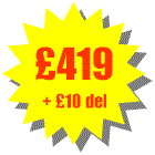 Total cost �419 + delivery �10 = �429 including VAT. You can add as many additional accessories as you like the maximum delivery cost is �10