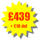 Total cost £439 + delivery £10 = £449 including VAT. You can add as many additional accessories as you like the maximum delivery cost is £10