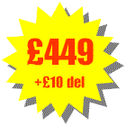 Total cost �449 + delivery �10 = �459 including VAT. You can add as many additional accessories as you like the maximum delivery cost is �10