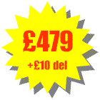Total cost �479 + delivery �10 = �489 including VAT. You can add as many additional accessories as you like the maximum delivery cost is �10