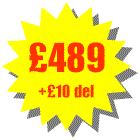 Total cost �489 + delivery �10 = �499 including VAT. You can add as many additional accessories as you like the maximum delivery cost is �10