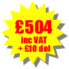 Total cost �504 delivery �10 = �514 including VAT. You can add as many additional accessories as you like the maximum delivery cost is �10