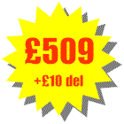Total cost £509 + delivery £10 = £519 including VAT. You can add as many additional accessories as you like the maximum delivery cost is £10