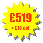 Total cost �519 + delivery �10 = �529 including VAT. You can add as many additional accessories as you like the maximum delivery cost is �10