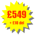 Total cost �549 + delivery �10 = �559 including VAT. You can add as many additional accessories as you like the maximum delivery cost is �10