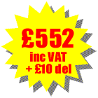 Total cost �552 delivery �10 = �562 including VAT. You can add as many additional accessories as you like the maximum delivery cost is �10