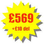 Total cost �569 + delivery �10 = �579 including VAT. You can add as many additional accessories as you like the maximum delivery cost is �10