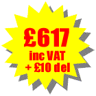 Total cost �617 including VAT + delivery �10 = �627 including VAT. You can add as many additional accessories as you like the maximum delivery cost is �10