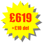 Total cost �619 + delivery �10 = �629 including VAT. You can add as many additional accessories as you like the maximum delivery cost is �10