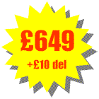 Total cost �649 + delivery �10 = �659 including VAT. You can add as many additional accessories as you like the maximum delivery cost is �10