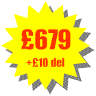 Total cost �679 + delivery �10 = �689 including VAT. You can add as many additional accessories as you like the maximum delivery cost is �10