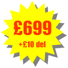 Total cost �699 + delivery �10 = �709 including VAT. You can add as many additional accessories as you like the maximum delivery cost is �10