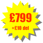 Total cost �799 + delivery �10 = �809 including VAT. You can add as many additional accessories as you like the maximum delivery cost is �10