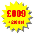 Total cost �809 + delivery �10 = �819 including VAT. You can add as many additional accessories as you like the maximum delivery cost is �10