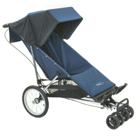 Baby Jogger Freedom with swivel front wheels fitted - click for larger image