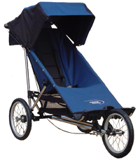 Baby Jogger Freedom, from 10 years - with single fixed 16 front wheel fitted - click for larger image