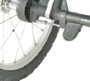 Baby Jogger Independence Rear Parking Brake OFF - click for larger image