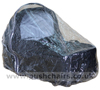 Standard Single Carrycot Rain Cover on a Mountain Buggy Carrycot- click for larger image