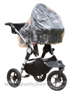 Baby Jogger City Elite with Black Carrycot plus Rain Cover fitted- click for larger image