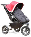 Baby Jogger City Elite Red Sport with Black Outlast Snuggle Bag - click for larger image