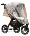 Baby Jogger City Elite Sand with Lambskin Stroller Fleece & Rain Cover fitted - click for larger image