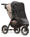 Baby Jogger City Elite with Shade-a-Babe UV Sunshade & Lamsbkin Stroller Fleece - click for larger image