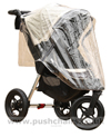 Baby Jogger City Elite Stone with Lambskin Stroller Fleece & Rain Cover - click for larger image