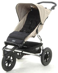 Cotton Buggy Seat Liner Black, ideal for the summer - click for larger image