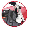  concealed at each end of the Skip Hop Studio Bag is a strap & metal clip enabling the bag to be mounted securely onto a pushchair 