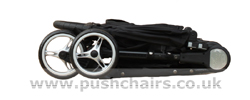 Baby Jogger City Mini 4 Wheel folded wheels on - click for larger image