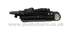 Baby Jogger City Mini 4 Wheel folded wheels off - click for larger image