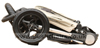Baby Jogger Double City Elite Stone folded with wheels on - click for larger image