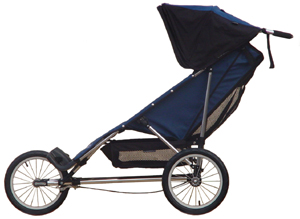 Baby Jogger (Advance Mobility) Freedom upright, seat reclined - click for larger image