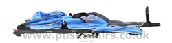 Baby Jogger Performance 25th Anniversary model folded with wheels off - click for larger image
