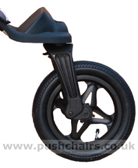 Baby Jogger Summit Front Wheel in Locked Mode - click for larger image