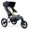 Baby Jogger City Summit, seat upright with Lambskin Stroller Fleece - click for larger image