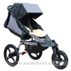 Baby Jogger Summit ATP reverse locked front wheel, with Lambskin Stroller Fleece - click for larger image