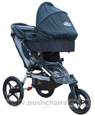 Baby Jogger City Summit with Black Carrycot (over seat) - click for larger image