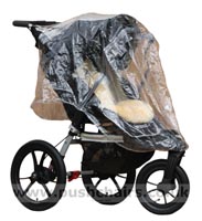 Baby Jogger City Summit with Lambskin Stroller Fleece & Rain Cover - click for larger image