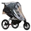 Baby Jogger Summit XC Black/Sand reverse locked front wheel & Rain Cover - click for larger image