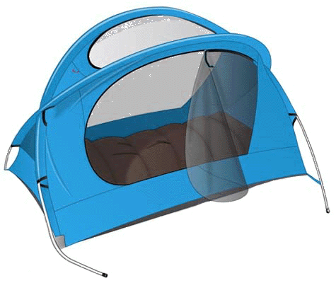 Nomad Travel Bed Turquoise with optional Sleeping Bag