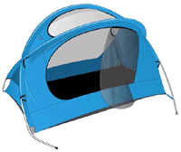 Nomad Travel Bed Turquoise - click for larger image