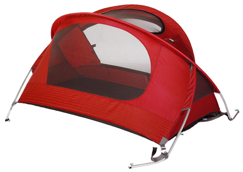 Nomad Travel Bed Poppy Red with optional Sleeping Bag