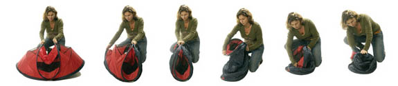 6 steps to fold down a NScessity Travel Cot