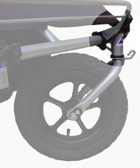 Easylife Swivel Front Wheel unlocked in Swiveling mode - click for larger image