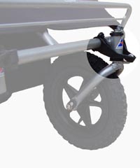 Easylife Swivel Front Wheel in Locked mode - click for larger image