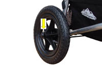 Urban 2005 Quick Release rear wheel mounting - click for larger image