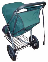 Mountain Buggy Terrain Spruce Zip Hammock reclined - click for larger image